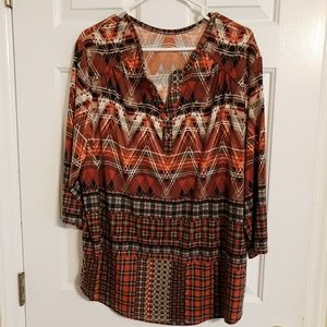 🍍Beautiful Fall colors 2x Blouse